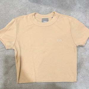 Kith Short Sleeve Cropped Tee in Tan